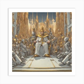 King Of The Gods Art Print