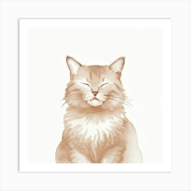 Cat Canvas Art Art Print