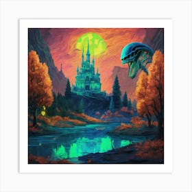 Alien Castle 1 Art Print