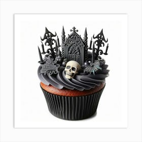 Gothic Cupcake 1 Art Print