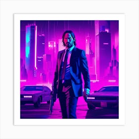 Cool Looking John Wick Art Print