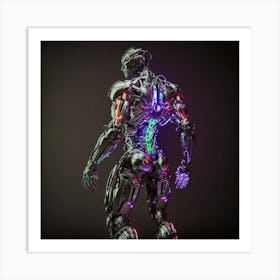 Futuristic Robot Art Print