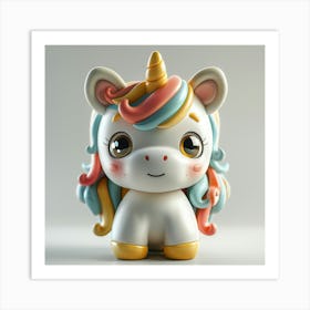 Unicorn Figurine 89 Art Print