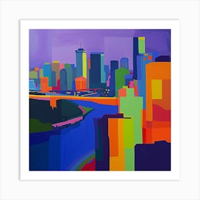 Abstract Travel Collection Vancouver Canada 5 Art Print