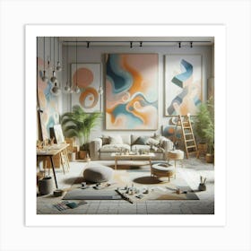 Abstract Painting For Contemporary Homes Art Print