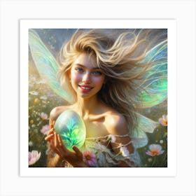 Fairy In The Meadow 4 Art Print