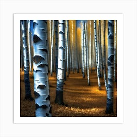 Birch Trees 20 Art Print