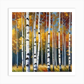 Birch Forest 1 Art Print