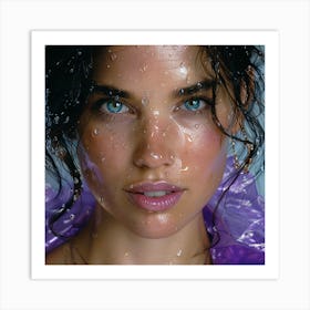 Wet Face Art Print