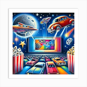 Super Kids Creativity:Sci-Fi Movie Theater Art Print