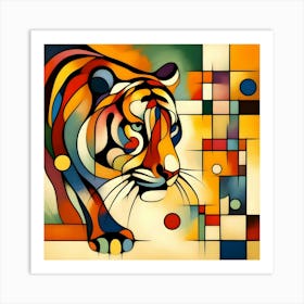 Abstract Tiger Art Print