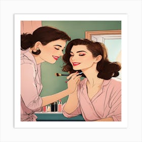 Vintage Makeup Art Print