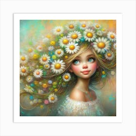 Daisy Girl 2 Art Print