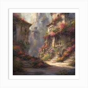 City In Bloom Art Print