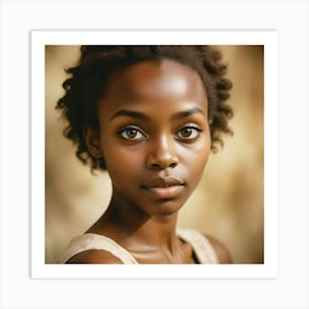 Portrait Of African Woman Art Print