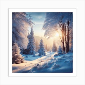 Winter Landscape Art Print