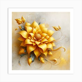 Yellow Flower 3 Art Print