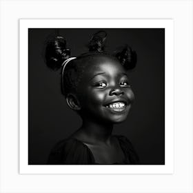 Portrait Of A Little Girl Art Print