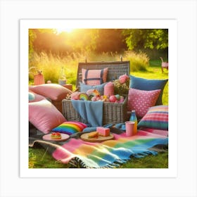 Picnic In The Park Art Print