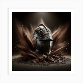 Knight Helmet Art Print