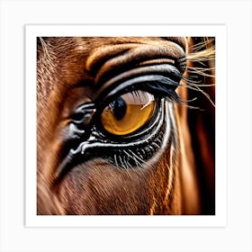 Eye Of A Horse 14 Art Print