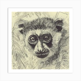 Lemur Art Print