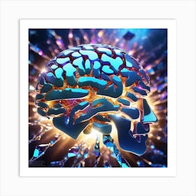 Brain Concept 3d Illustration Art Print