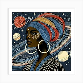 Orillene Celestial Portrait Art Print