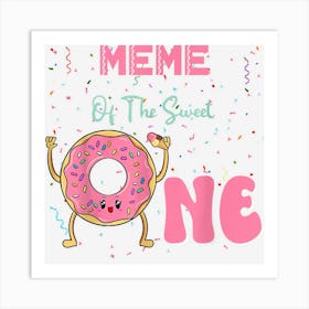 Meme Of The Sweet One Ice Cream 1st First Birthday Art Print