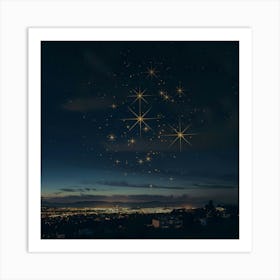 Starry Night Sky Art Print