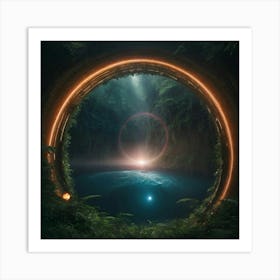 Tunnel In The Forest Art Print