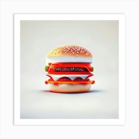 Cheeseburger Iconic (108) Art Print