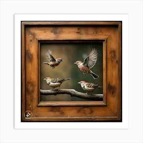 Birds In Flight 1 Art Print