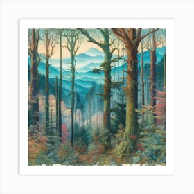 Smoky Mountains Art Print