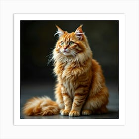 Orange Tabby Cat Art Print