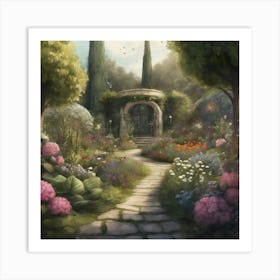 Into The Garden Art Print 2 Art Print