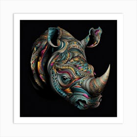 Rhino Head Affiche