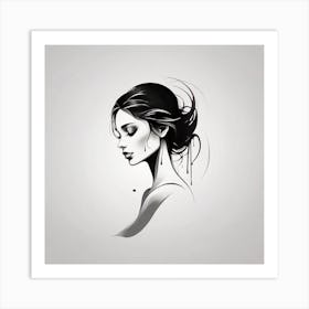 Portrait Of A Woman Art Print