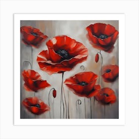 Red Poppies Art Print