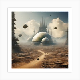 Futuristic City 263 Art Print