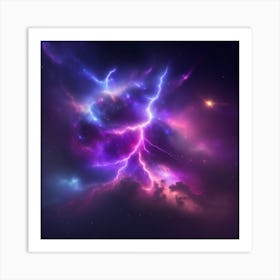 Lightning In The Sky 1 Art Print