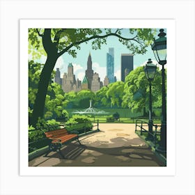 Central Park 3 Art Print