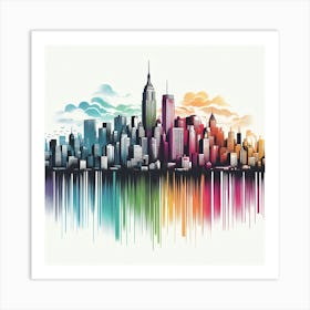 New York City Canvas Art 4 Art Print