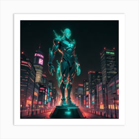 Gigantic Robot Art Print