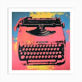 Typewriter Pop Art 4 Art Print
