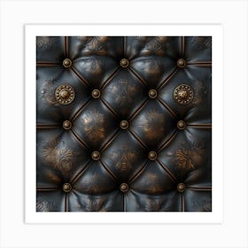 Leather Sofa Background Art Print