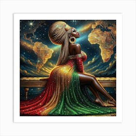 Rasta Woman Art Print