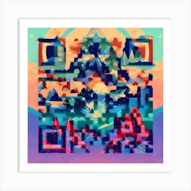 Qr Code Art Print