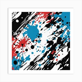 Paint Splatters Art Print