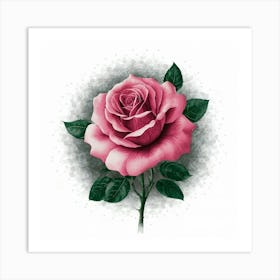 Pink Rose 11 Art Print